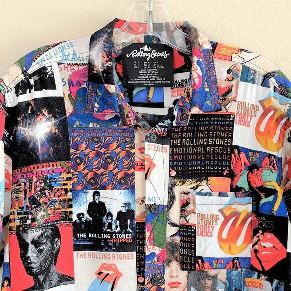 The Rolling Stones Album Cover Short Sleeve Button Down Shirt - Picture 3 of 8